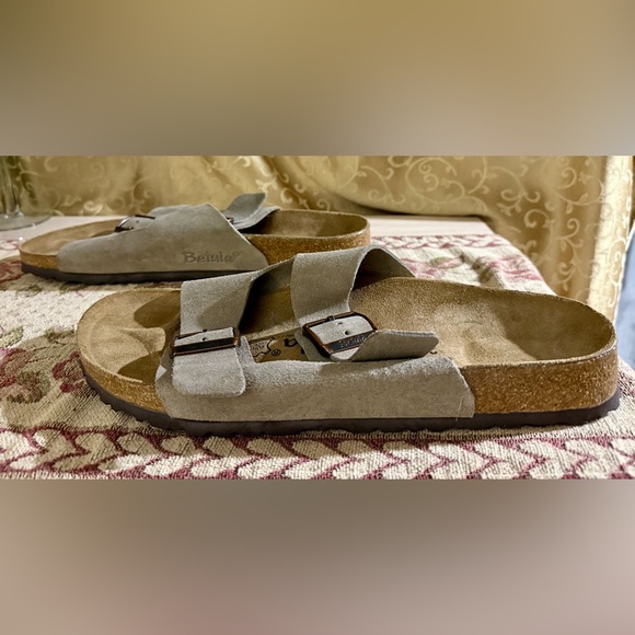NWOB Men’s Birkenstock Betula Arizona Soft Footbed Suede Leather Sandals Size 44 main image 12